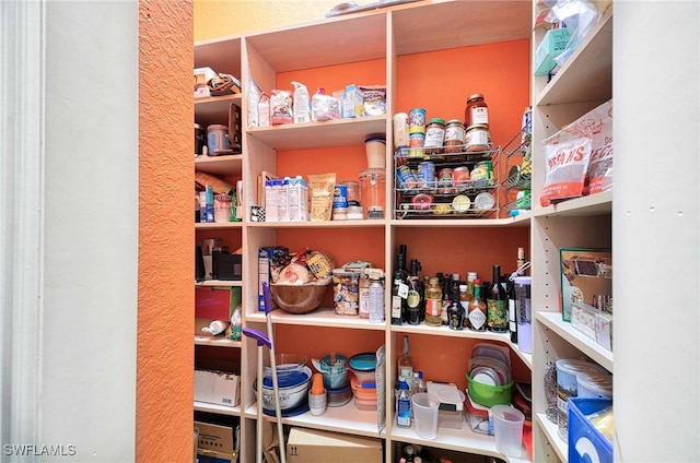 view of pantry