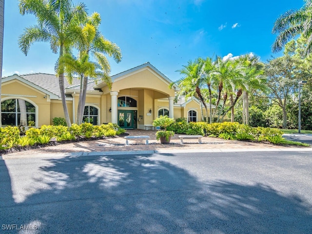 view of front of home featuring french doors