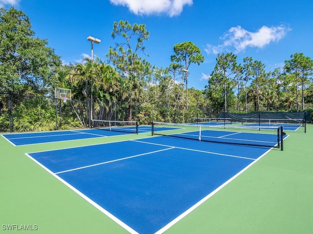 view of sport court