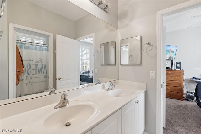 bathroom with vanity