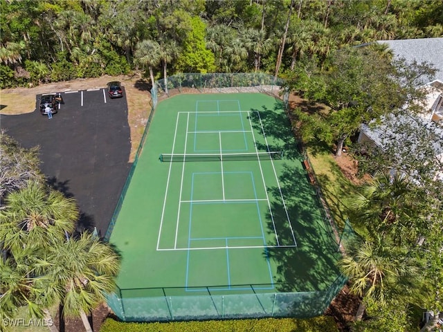 view of tennis court