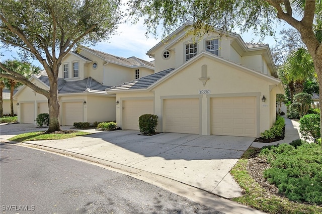 front of property featuring a garage