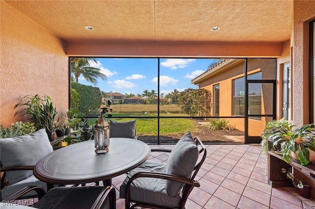 view of sunroom / solarium