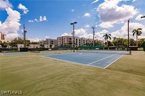 view of tennis court