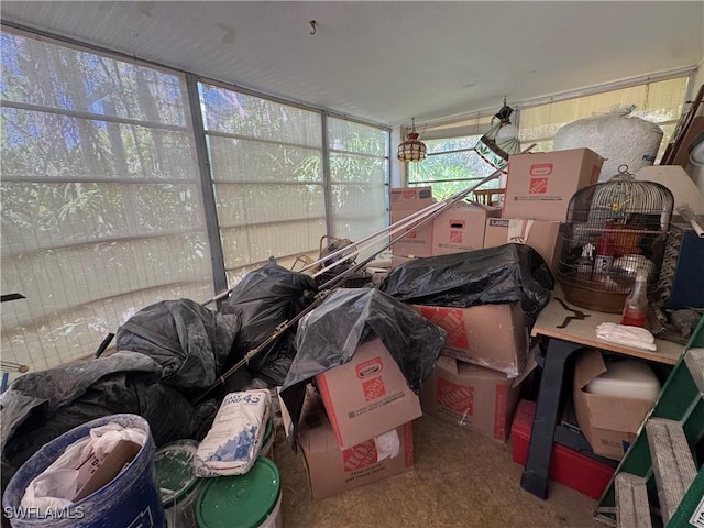 view of storage room