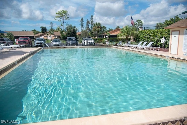 view of pool