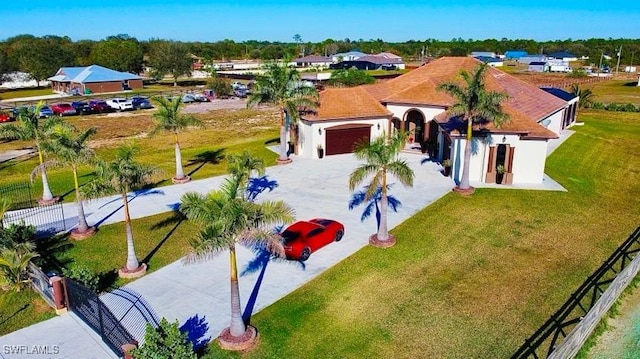 birds eye view of property