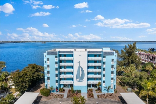 2711 1st St Unit 304, Fort Myers, FL 33916 - view of apartment building / complex with a water view