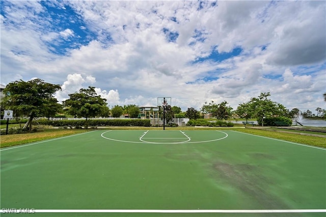 view of basketball court