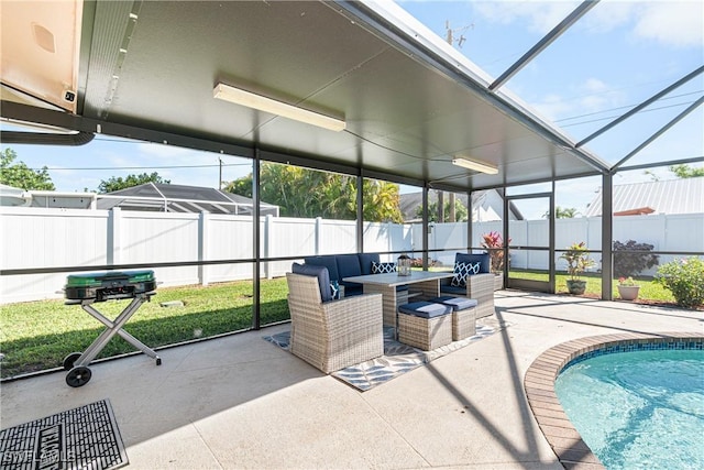 view of sunroom / solarium