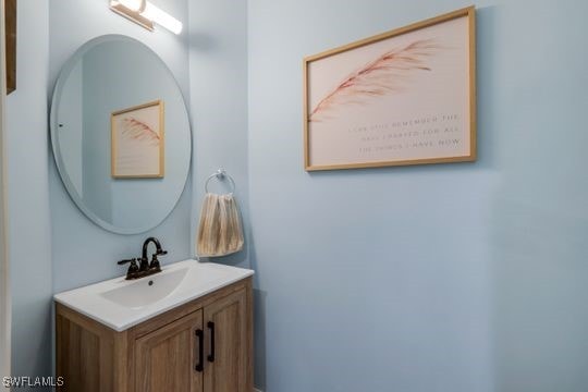 bathroom featuring vanity