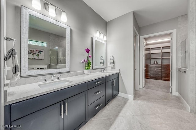 bathroom featuring vanity