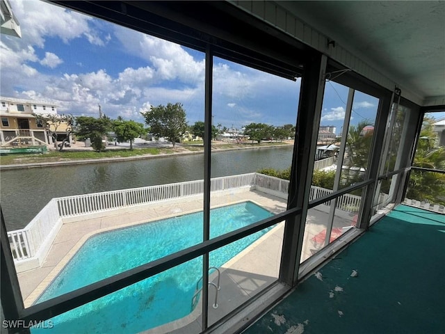 21551 Madera Rd, Fort Myers Beach, FL 33931 - view of swimming pool with a water view