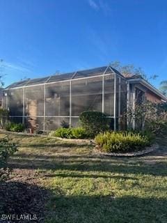 exterior space with a lawn