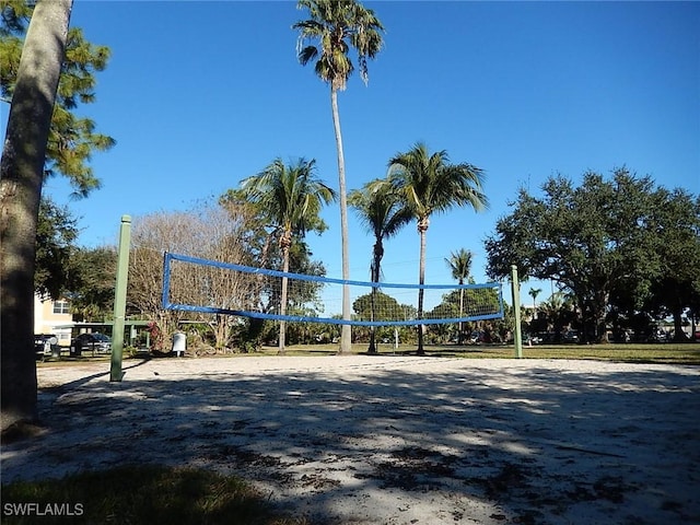 surrounding community with volleyball court