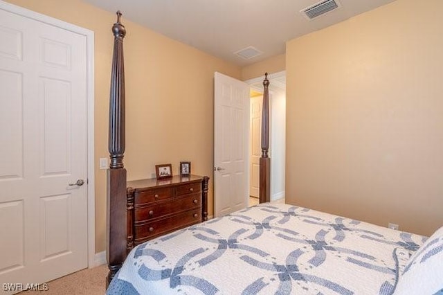 bedroom with carpet flooring