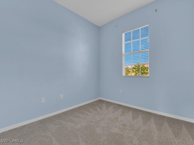 spare room with carpet flooring