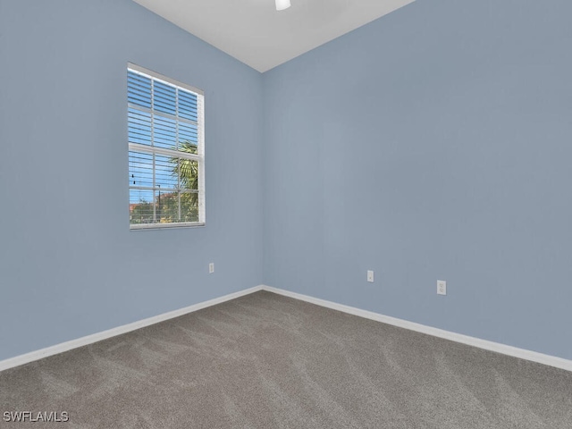 view of carpeted empty room