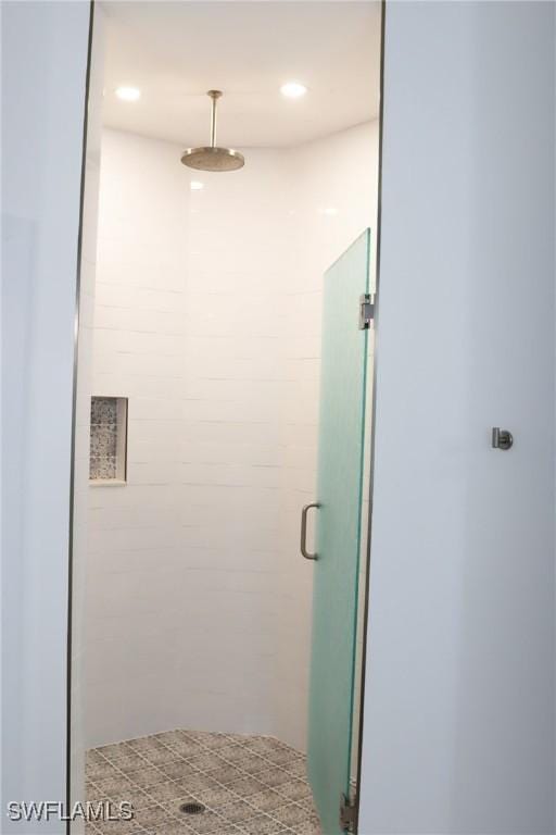 bathroom with walk in shower