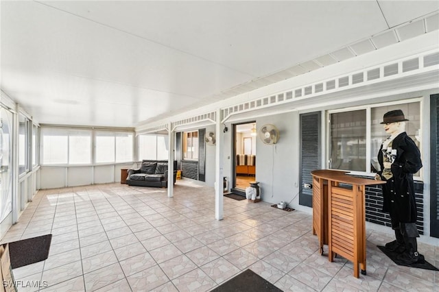 view of sunroom / solarium