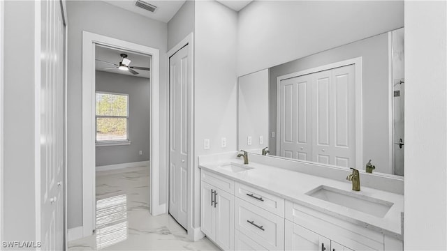 bathroom featuring vanity