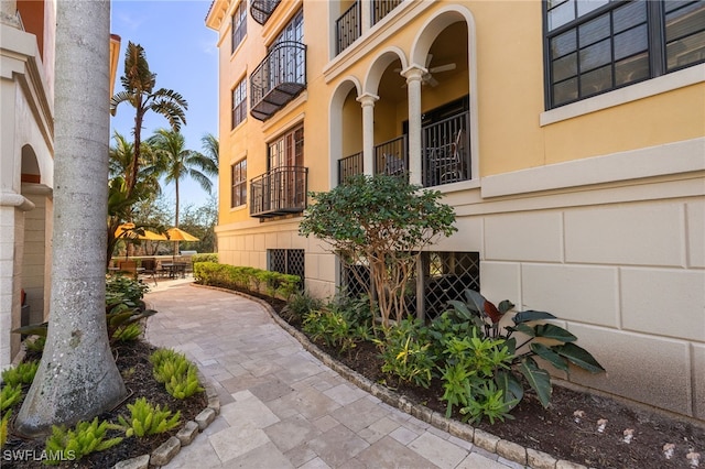 exterior space with a patio