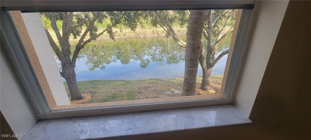 view of water feature