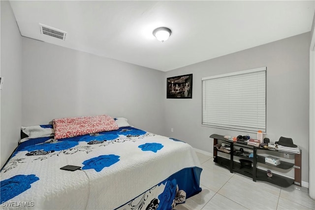 view of tiled bedroom