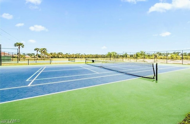 view of tennis court