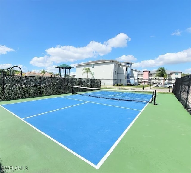 view of tennis court