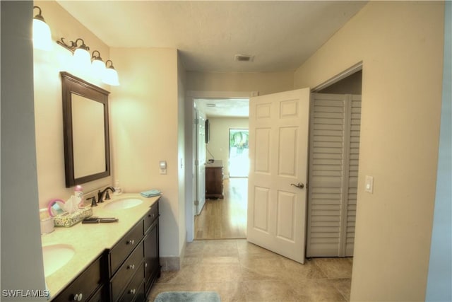 bathroom featuring vanity