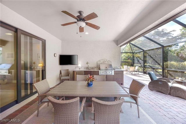 view of sunroom / solarium