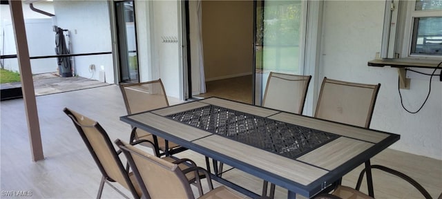 view of dining room