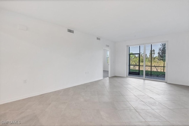 view of tiled empty room