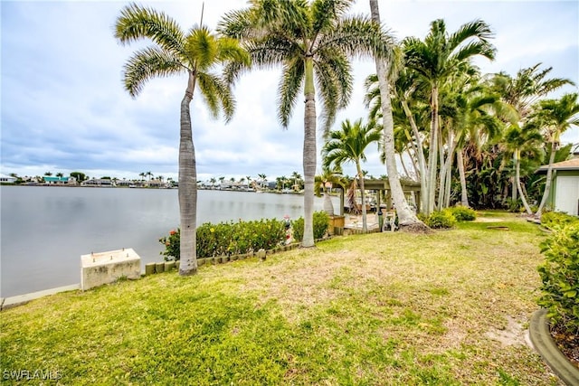 view of water feature