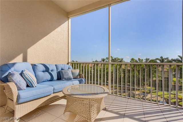 view of sunroom