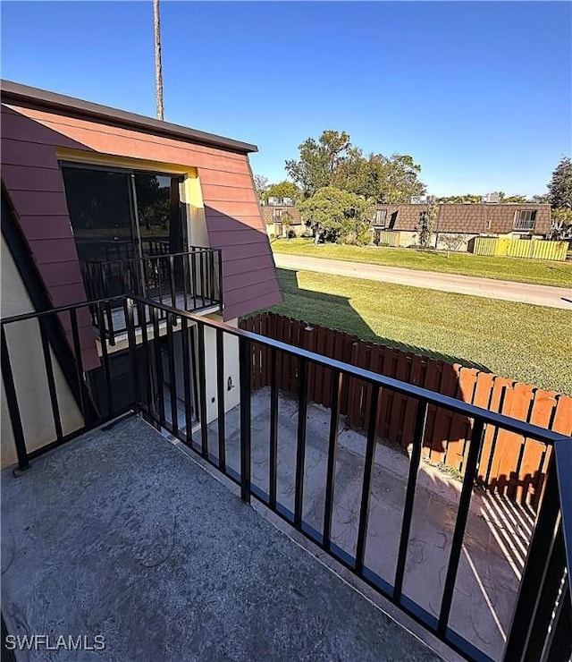 view of balcony