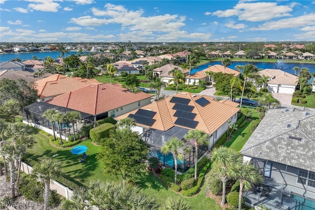5683 Whispering Willow Way, Fort Myers, FL 33908 - aerial view of residential area featuring a nearby body of water