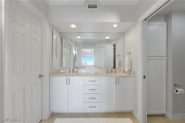 bathroom featuring vanity