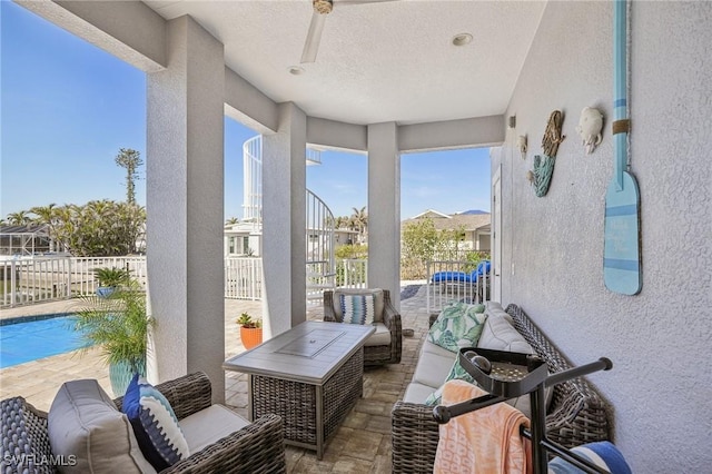 view of sunroom