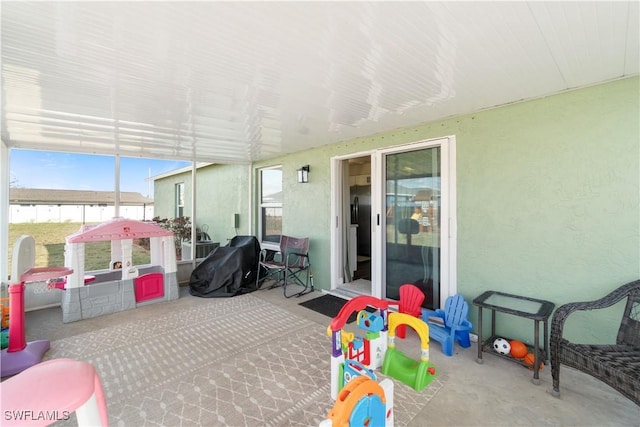 view of sunroom