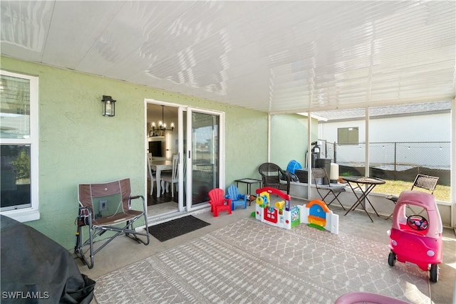 view of sunroom / solarium