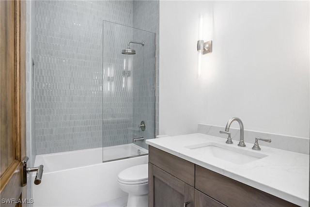 50 Mahogany Dr, Naples, FL 34108 - bathroom with toilet, bathtub / shower combination, and vanity