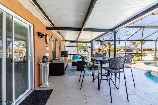 view of sunroom / solarium