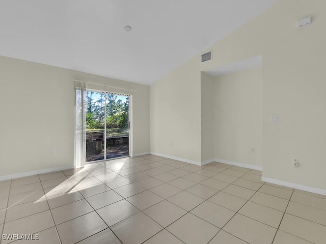 view of tiled empty room