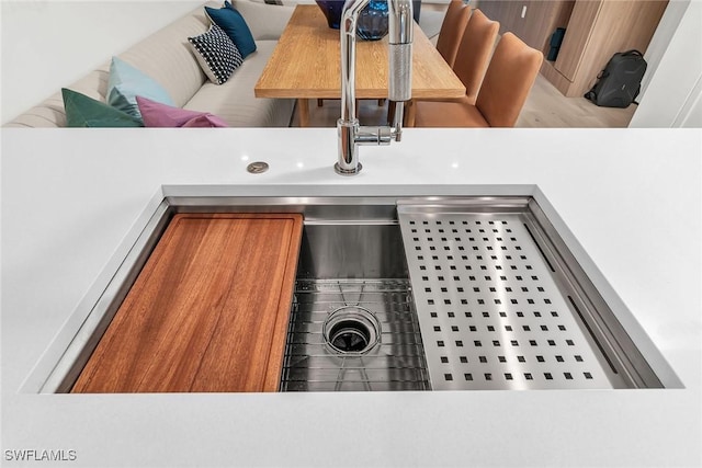 interior details featuring sink