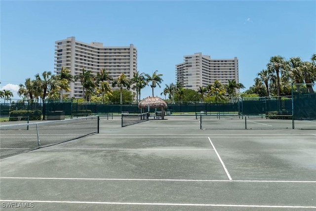 view of tennis court