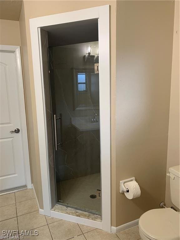 3926 Palm Tree Blvd, Cape Coral, FL 33904 - bathroom featuring a stall shower and tile patterned flooring