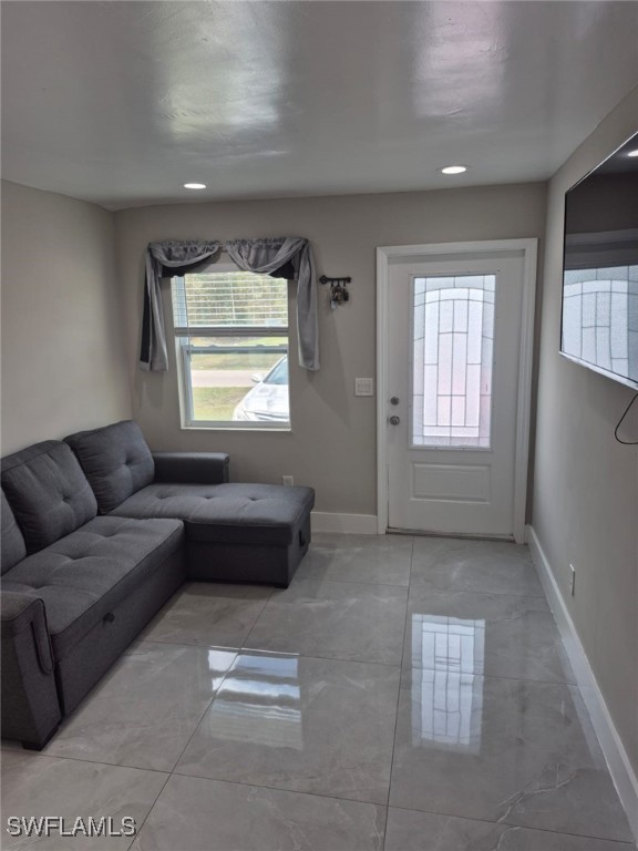 view of unfurnished living room