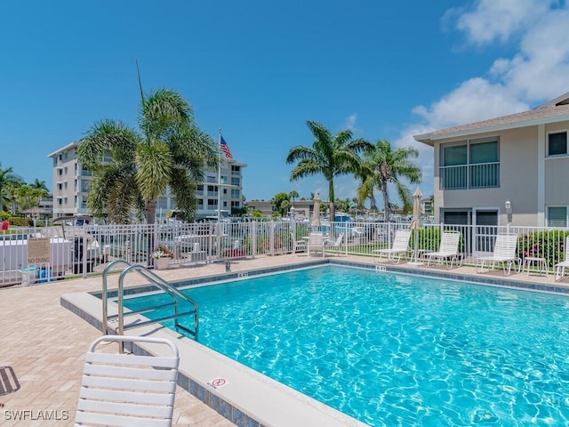 view of pool with a patio